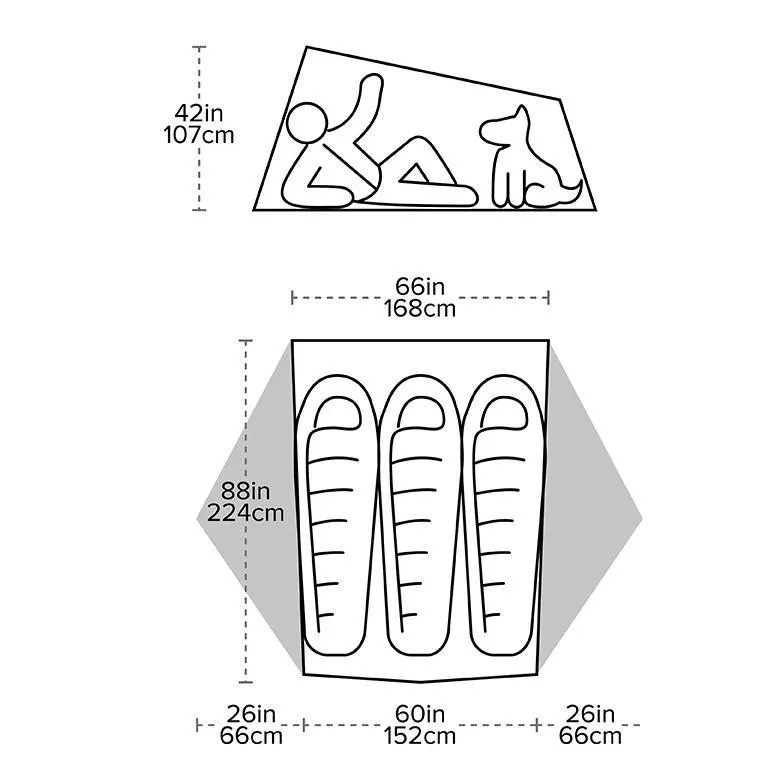 Big Agnes | Tiger Wall UL3 Bikepack Tent Solution Dye - Closeout - Image 6